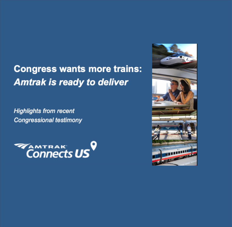 Congress wants more trains: Amtrak is ready to deliver